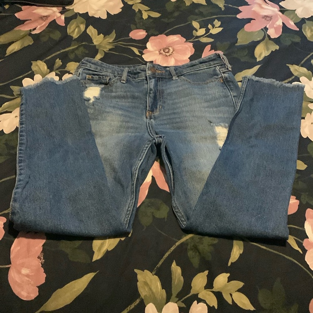 Hollister Vintage Stretch High Rise Supe Skinny Jeans Distressed Ripped, Size 1R